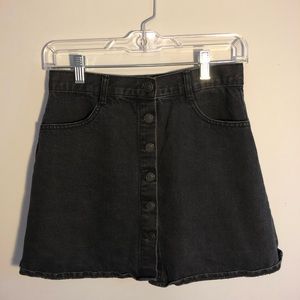 BRANDY MELVILLE black denim mini skirt